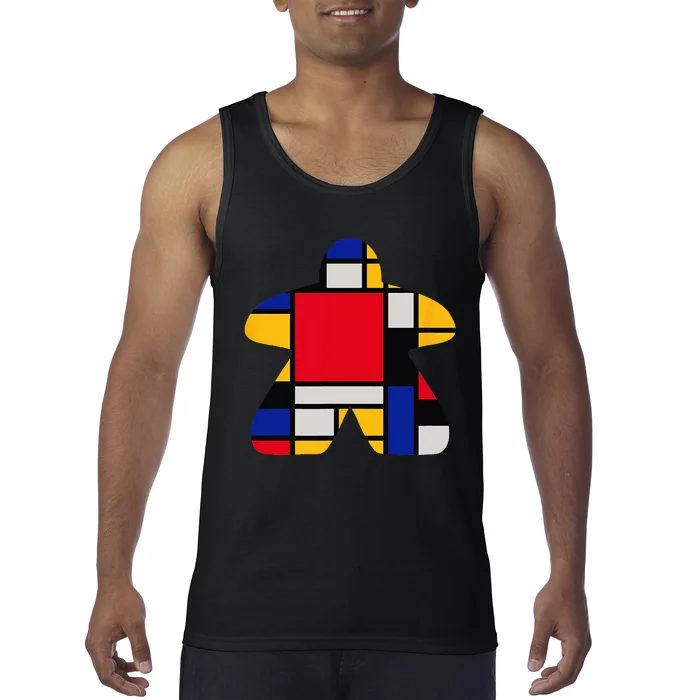 Modern Art Meeple Tank Top