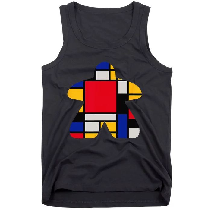 Modern Art Meeple Tank Top