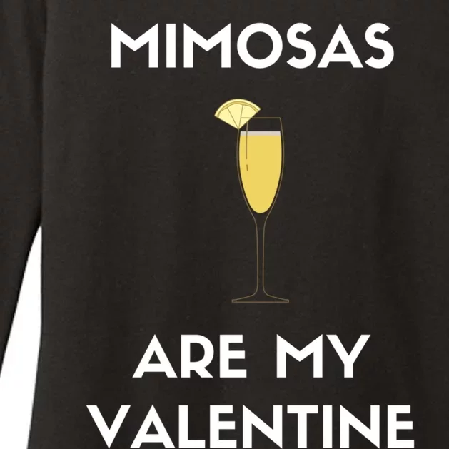 Mimosas Are My Valentine Funny Antigiftvalentine's Day Cute Gift Womens CVC Long Sleeve Shirt