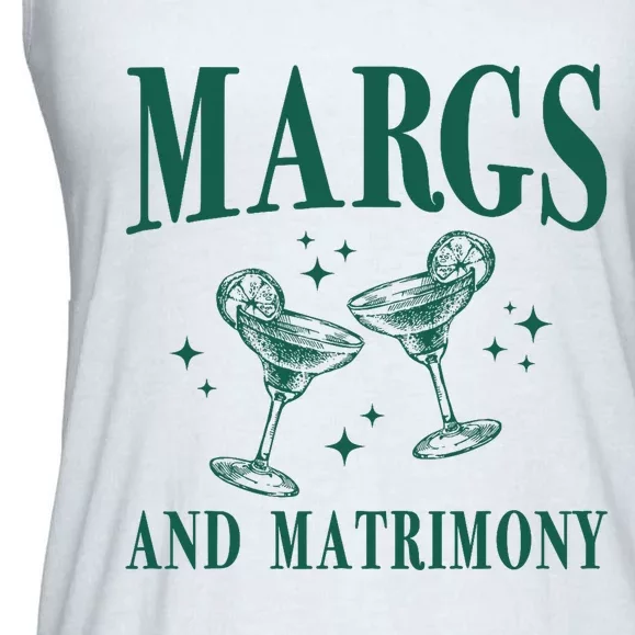 Margs And Matrimony Bachelorette Party Margarita Bach Ladies Essential Flowy Tank