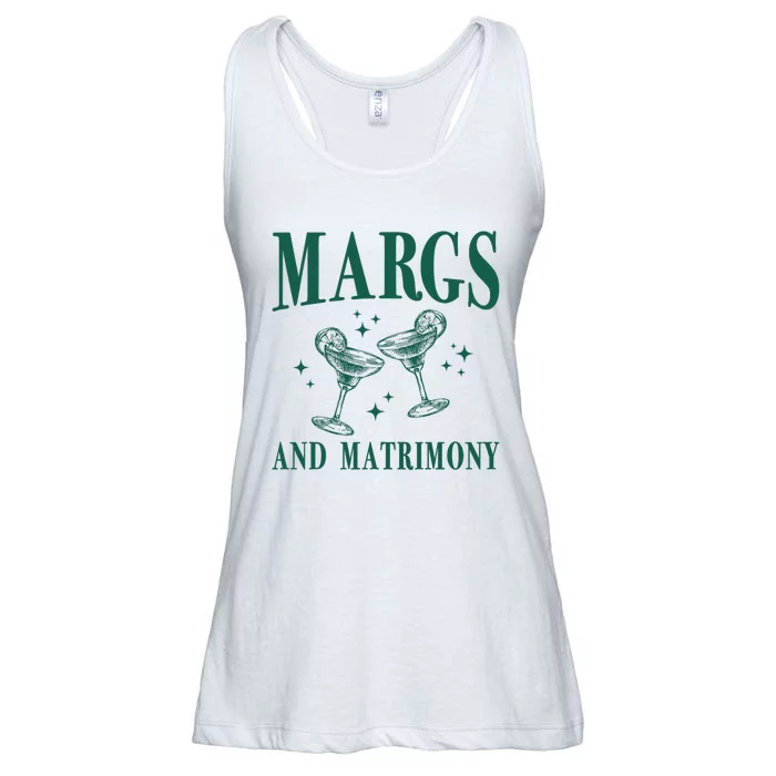 Margs And Matrimony Bachelorette Party Margarita Bach Ladies Essential Flowy Tank