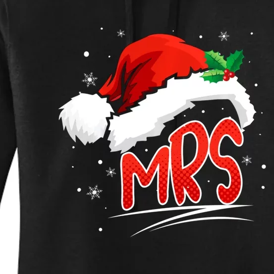 Mr. And Mrs. Christmas Santa Claus Matching His Hers Women's Pullover Hoodie