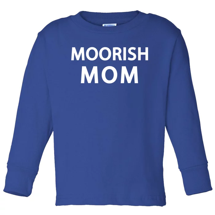 Moorish American Moorish Mom Moors In America Mothers Day Gift Toddler Long Sleeve Shirt