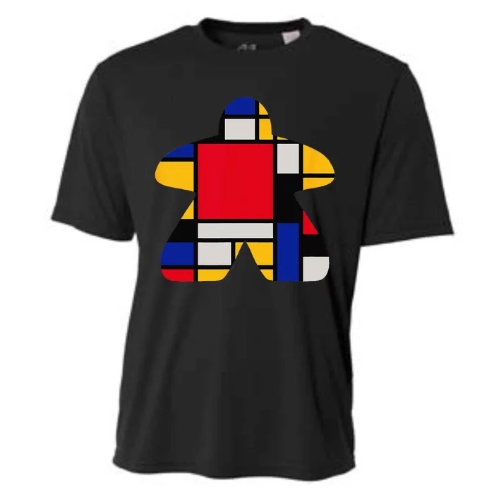 Modern Art Meeple Cooling Performance Crew T-Shirt