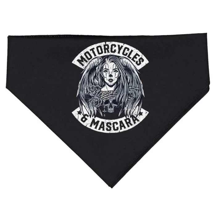 Motorcycles and Mascara Cute Motorcycle Chick Biker USA-Made Doggie Bandana