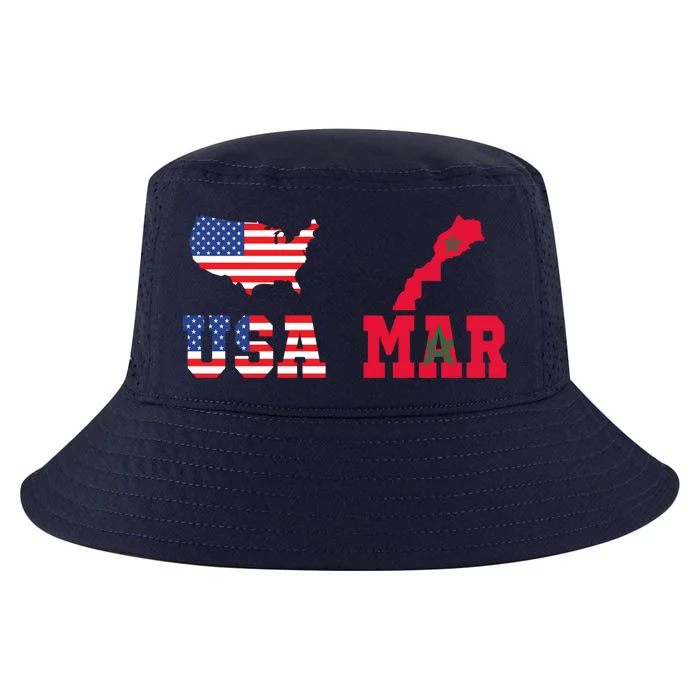 Moorish American Morocco Flag Moroccan Soccer Supporter Gift Cool Comfort Performance Bucket Hat