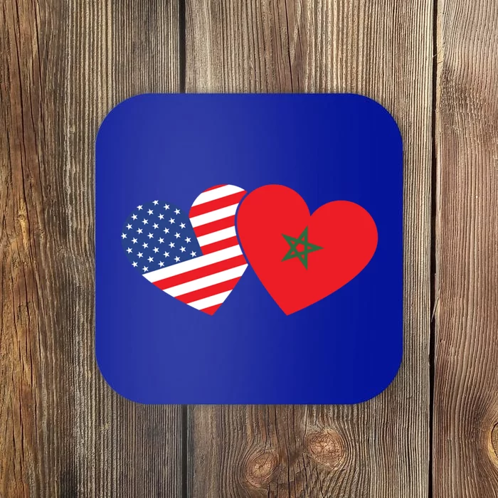 Moorish American Morocco Flag Moroccan Soccer Supporter Gift Coaster