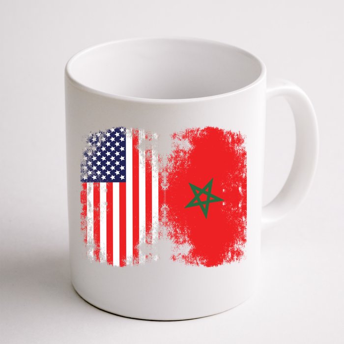 Moorish American Morocco Flag Moroccan Soccer Supporter Cool Gift Front & Back Coffee Mug