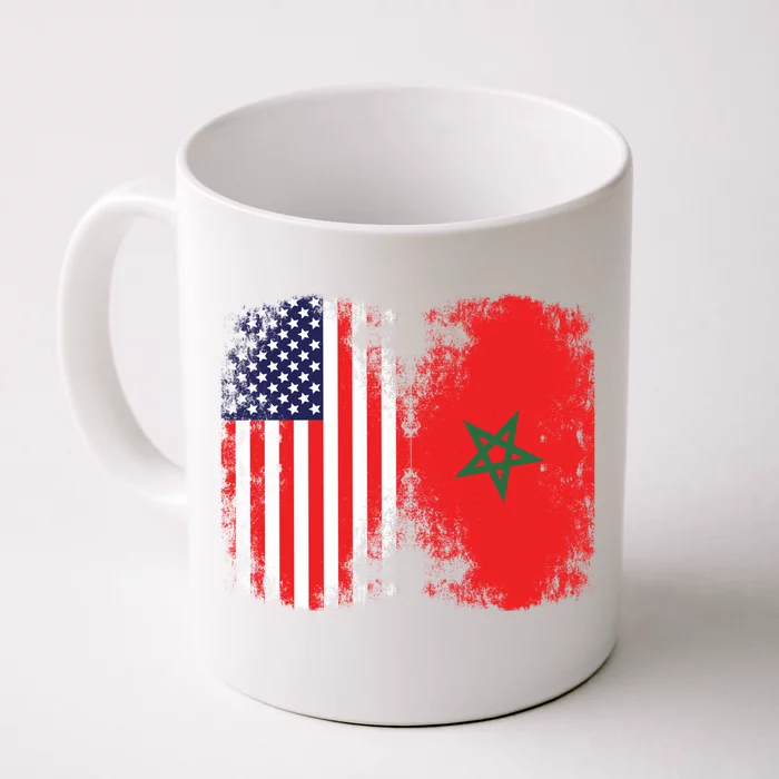 Moorish American Morocco Flag Moroccan Soccer Supporter Cool Gift Front & Back Coffee Mug