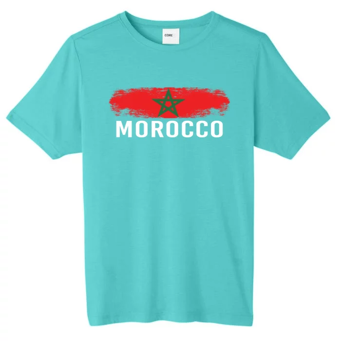 Moorish American Morocco Flag Moroccan Soccer Supporter Gift ChromaSoft Performance T-Shirt