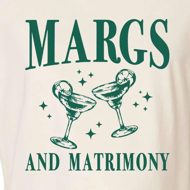 Margs And Matrimony Bachelorette Party Margarita Bach Garment-Dyed Women's Muscle Tee