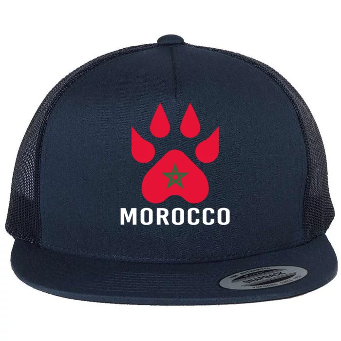 Moorish American Morocco Flag Moroccan Soccer Supporter Gift Flat Bill Trucker Hat