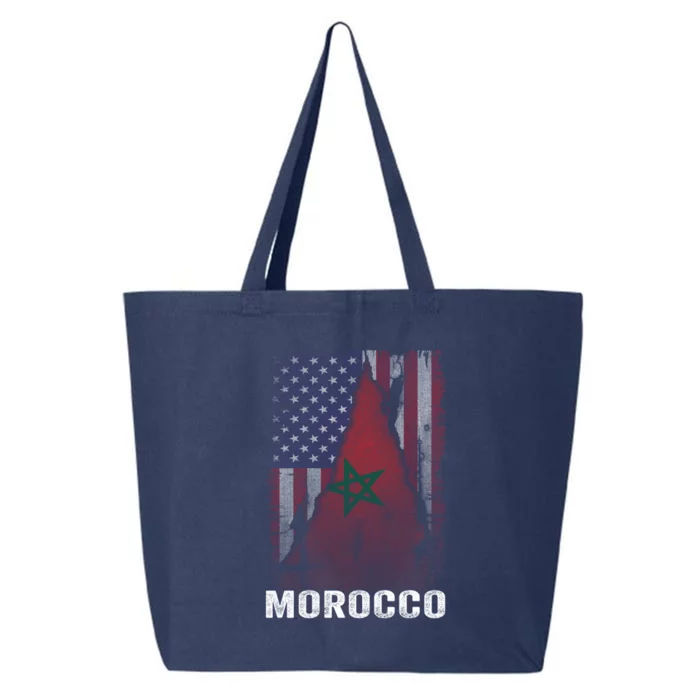 Moorish American Morocco Flag Moroccan Soccer Supporter Gift 25L Jumbo Tote