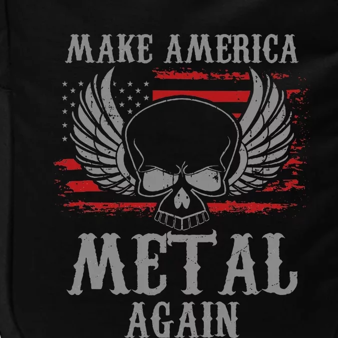 Make America Metal Again Heavy Metal Rock Gift Impact Tech Backpack