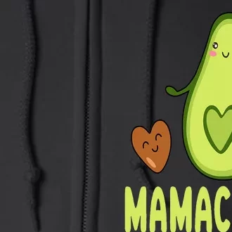 Mamacado Avocado Mama Funny Avocado Pregnancy Announcement Full Zip Hoodie