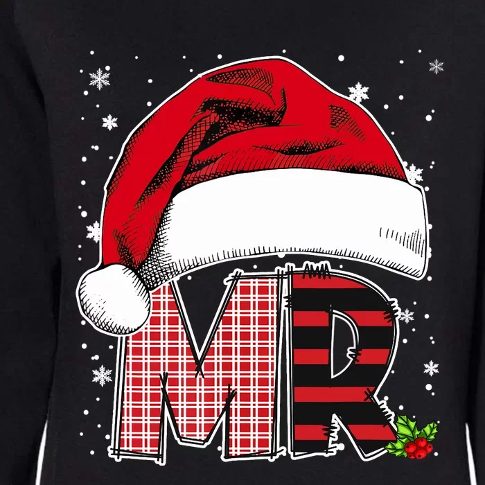 Mr And Mrs Claus Couples Matching Christmas Pajamas Santa Womens California Wash Sweatshirt