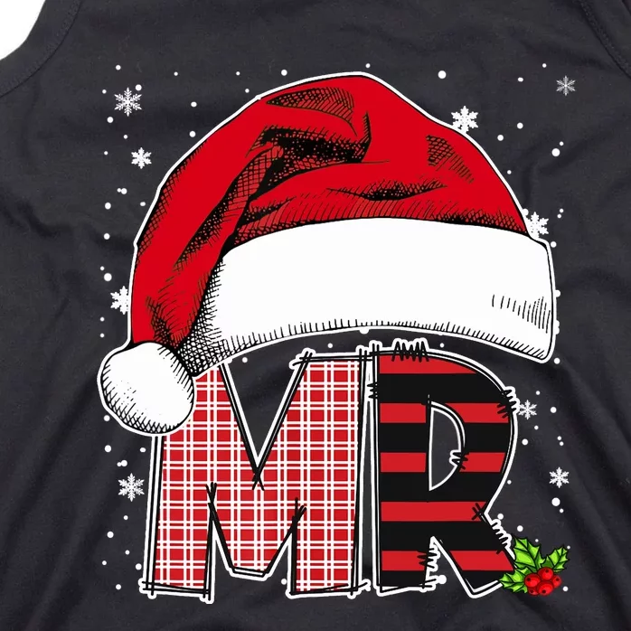 Mr And Mrs Claus Couples Matching Christmas Pajamas Santa Tank Top