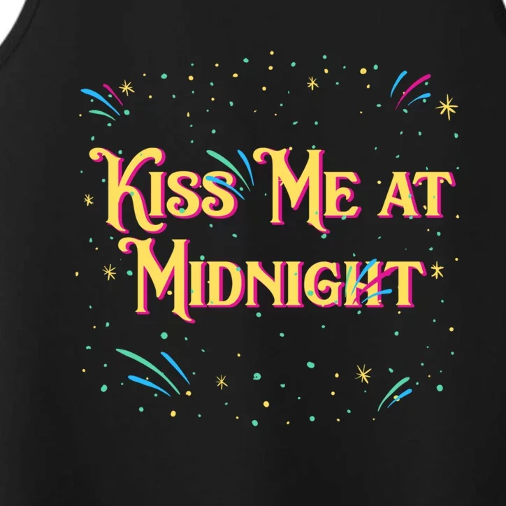 Me At Midnight Happy New Year Couples Nye Lovers Funny Gift Performance Tank