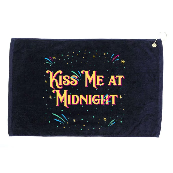 Me At Midnight Happy New Year Couples Nye Lovers Funny Gift Grommeted Golf Towel