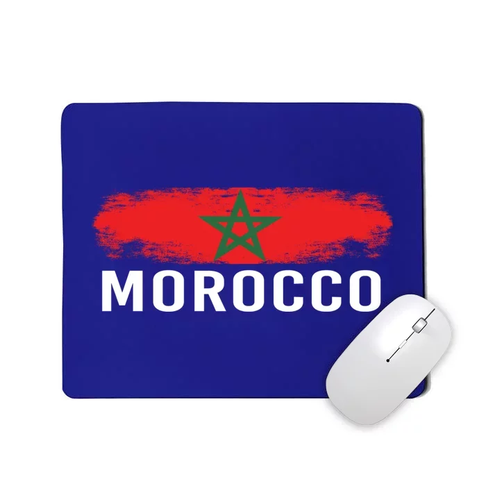 Moorish American Morocco Flag Moroccan Soccer Supporter Gift Mousepad