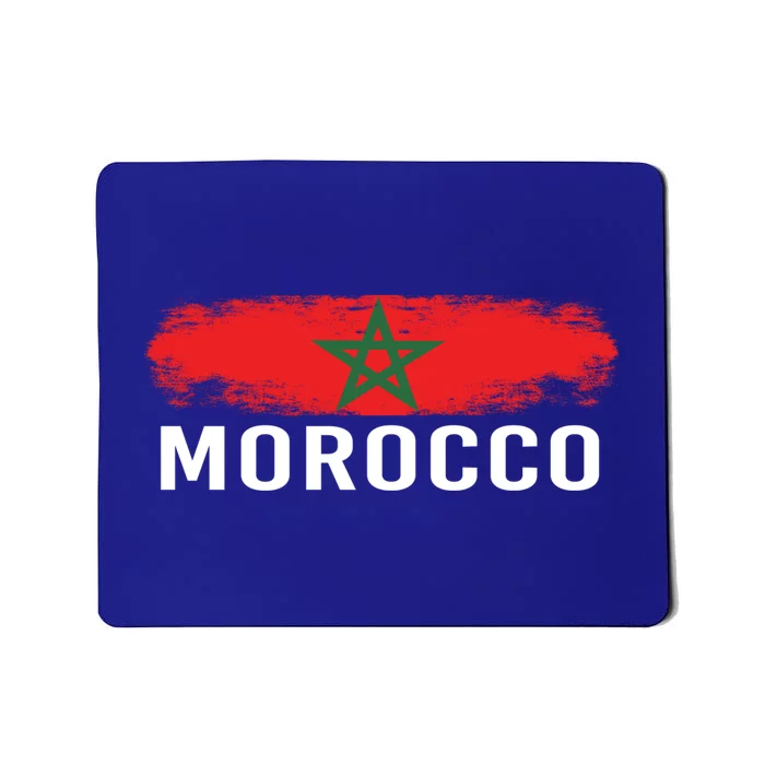 Moorish American Morocco Flag Moroccan Soccer Supporter Gift Mousepad