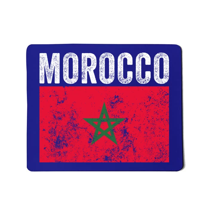 Moorish American Morocco Flag Moroccan Soccer Supporter Gift Mousepad