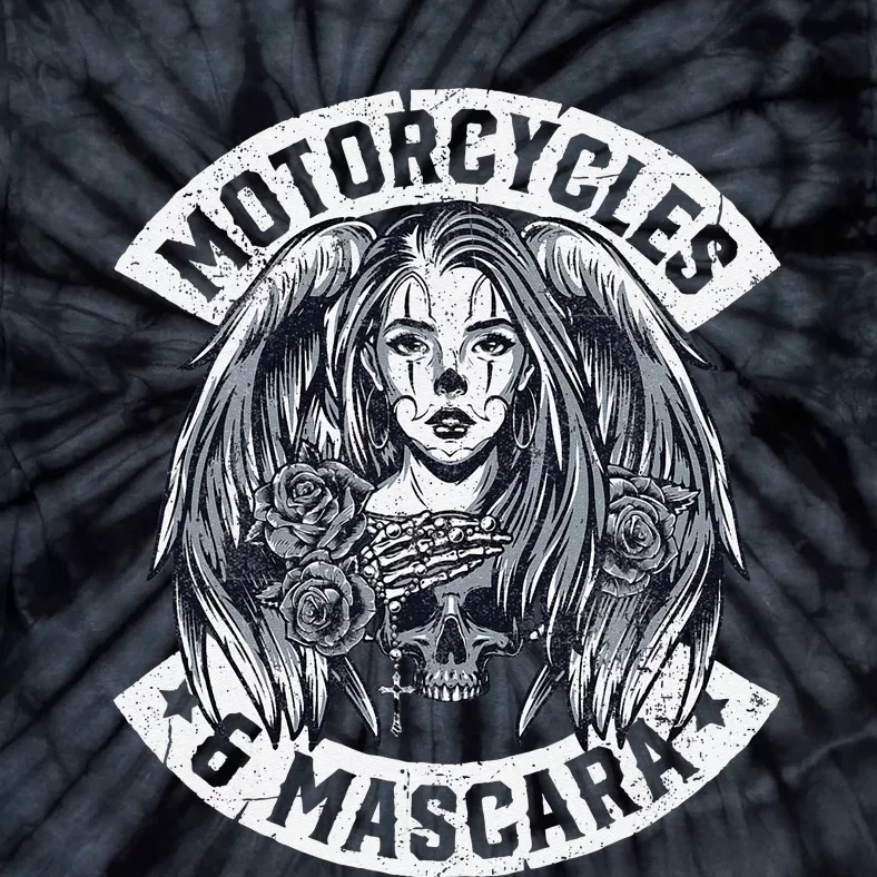 Motorcycles And Mascara Cute Motorcycle Chick Biker Girl Tie-Dye T-Shirt