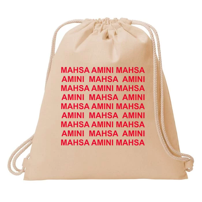 Mahsa Amini Drawstring Bag