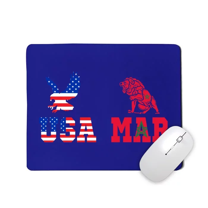 Moorish American Morocco Flag Moroccan Soccer Supporter Gift Mousepad