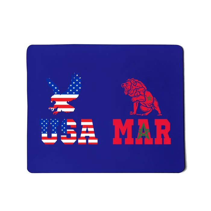 Moorish American Morocco Flag Moroccan Soccer Supporter Gift Mousepad