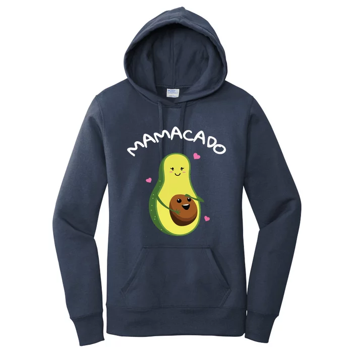 Mamacado Avocado Mom Pregnant New Baby Shower Women's Pullover Hoodie