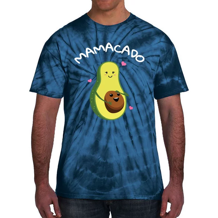 Mamacado Avocado Mom Pregnant New Baby Shower Tie-Dye T-Shirt