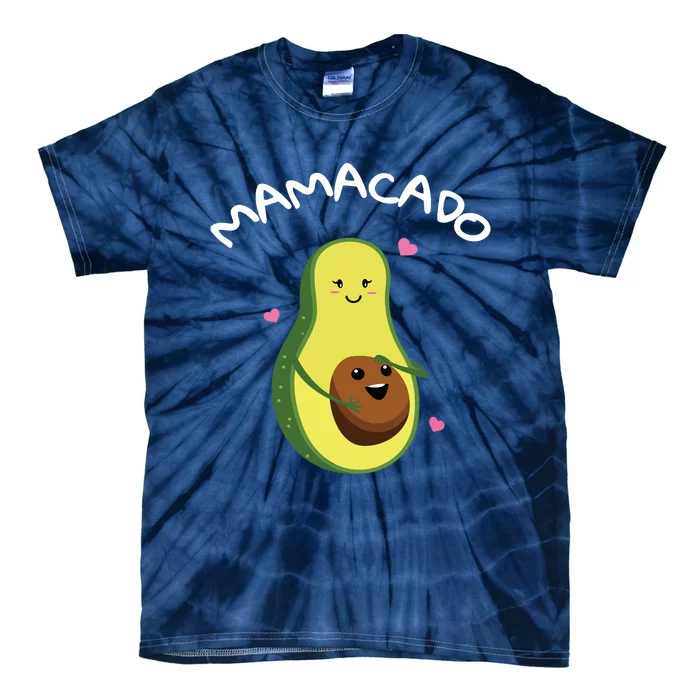 Mamacado Avocado Mom Pregnant New Baby Shower Tie-Dye T-Shirt