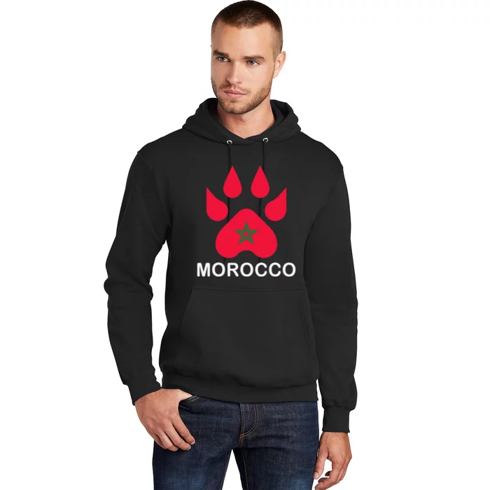 Moorish American Morocco Flag Moroccan Soccer Supporter Hoodie