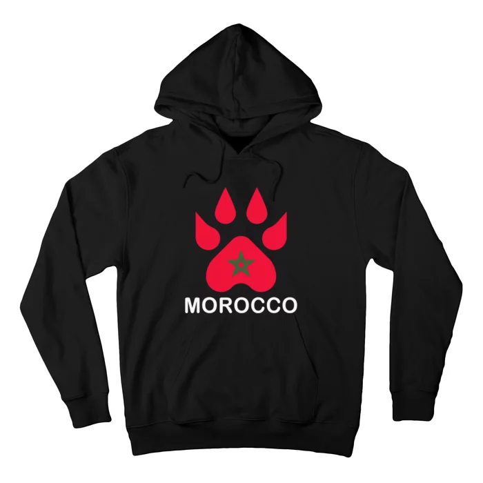 Moorish American Morocco Flag Moroccan Soccer Supporter Hoodie