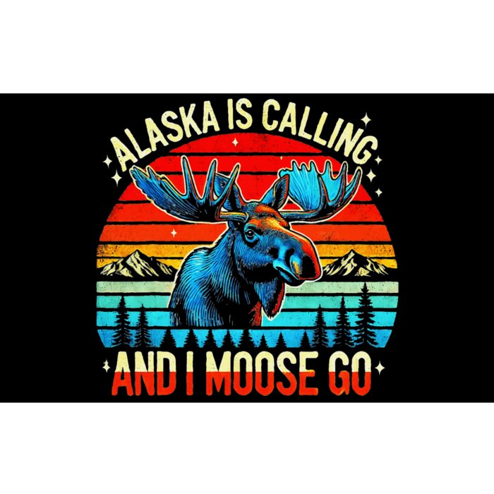 M348 Alaska Moose Rack Tourist Travel Funny Bumper Sticker