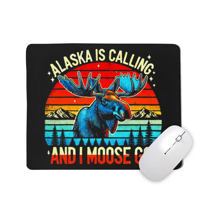 M348 Alaska Moose Rack Tourist Travel Funny Mousepad