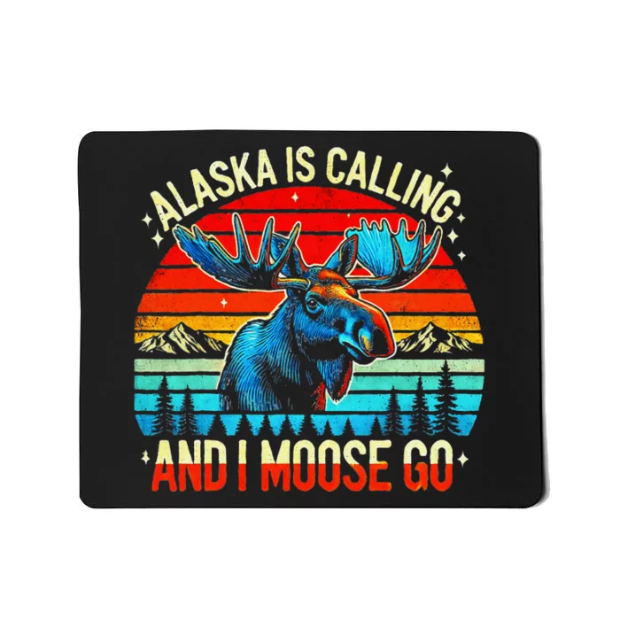 M348 Alaska Moose Rack Tourist Travel Funny Mousepad