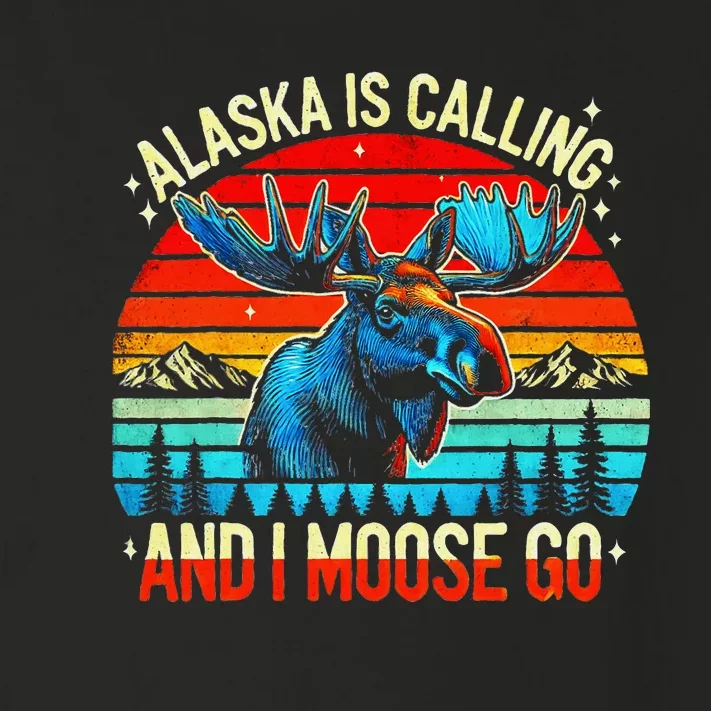 M348 Alaska Moose Rack Tourist Travel Funny Toddler Long Sleeve Shirt