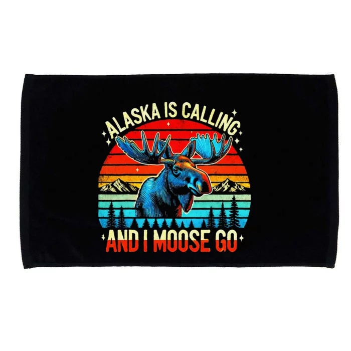 M348 Alaska Moose Rack Tourist Travel Funny Microfiber Hand Towel