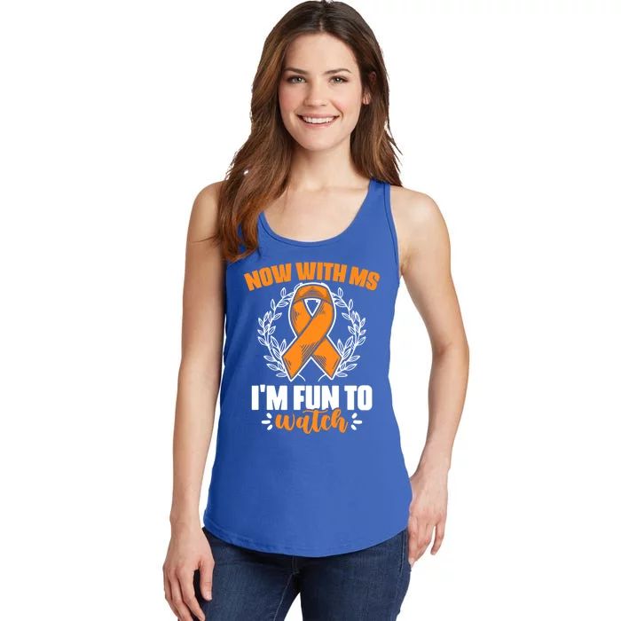 Ms Awareness Multiple Sclerosis Survivor Gift Ladies Essential Tank