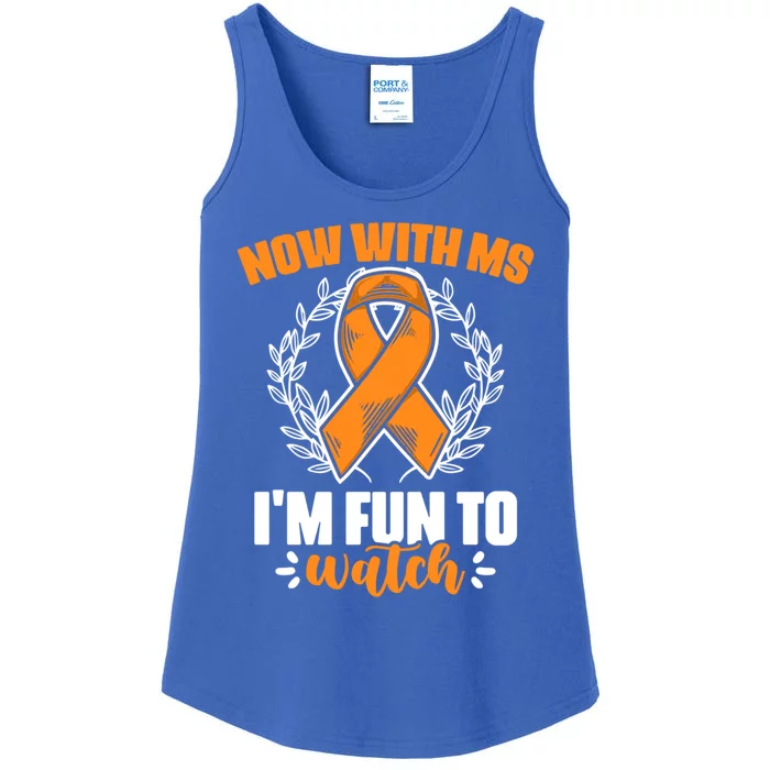 Ms Awareness Multiple Sclerosis Survivor Gift Ladies Essential Tank