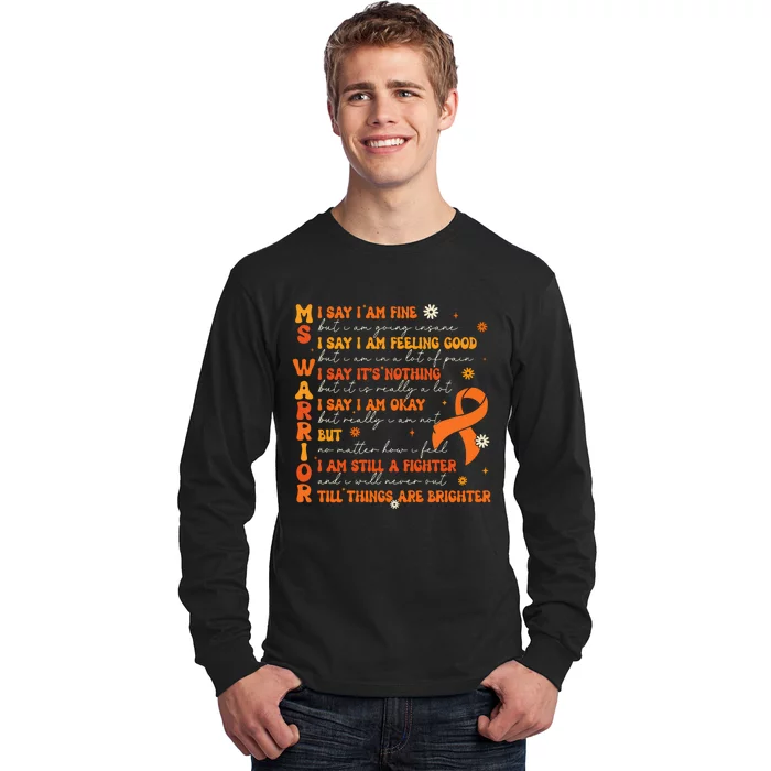 Ms Awareness Multiple Sclerosis Awareness Long Sleeve Shirt