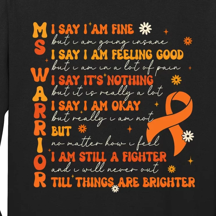 Ms Awareness Multiple Sclerosis Awareness Long Sleeve Shirt