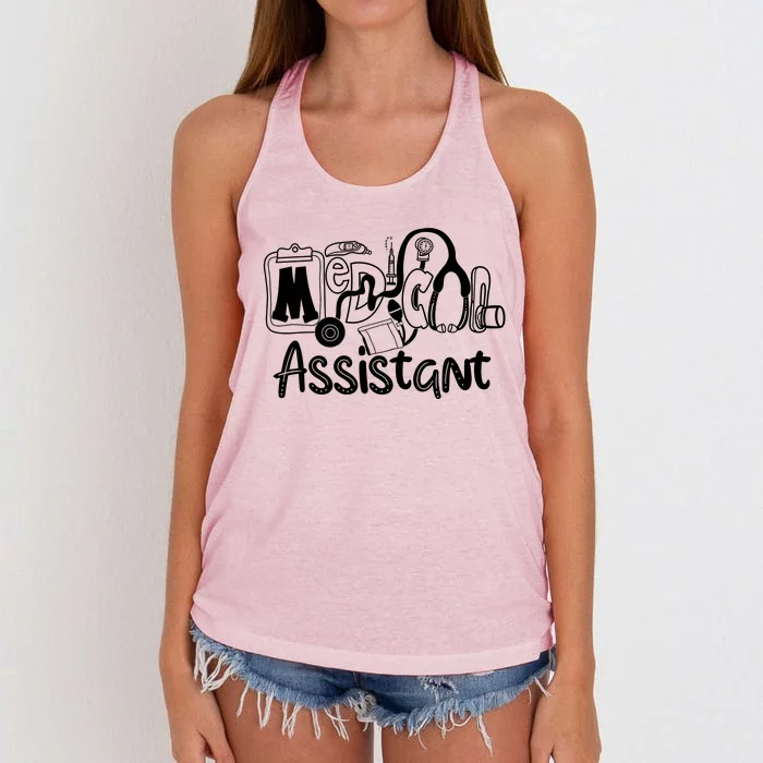 Medical Assistant Women's Knotted Racerback Tank