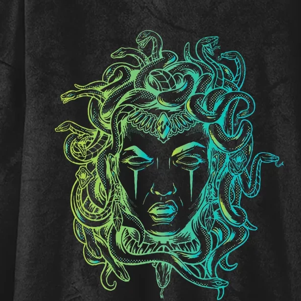 Medusa Art Hooded Wearable Blanket