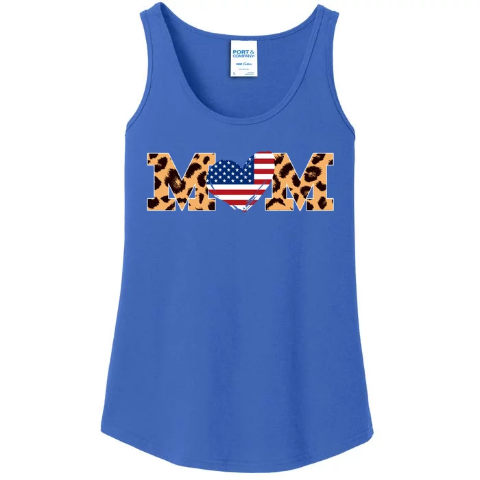 Mom American Mom Great Gift Ladies Essential Tank