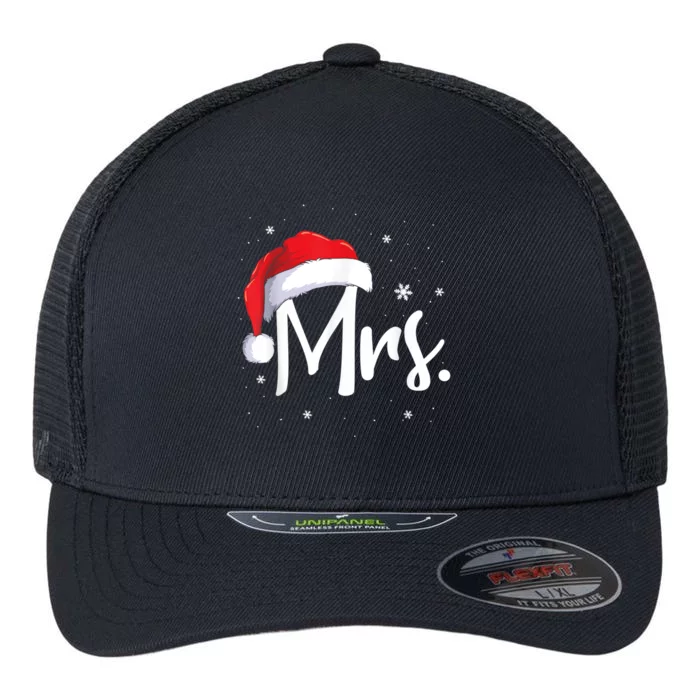 Mr And Mrs Claus Couples Matching Christmas Pajamas Santa Cool Gift Flexfit Unipanel Trucker Cap