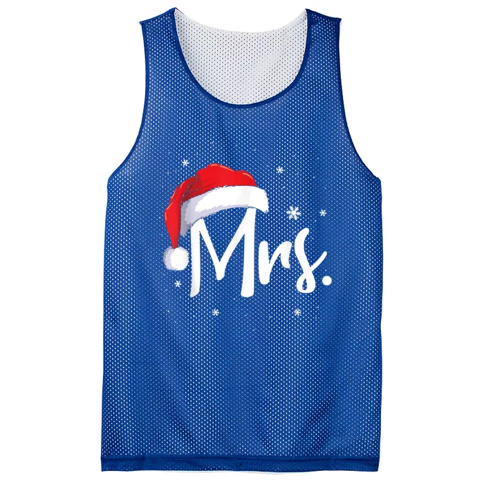 Mr And Mrs Claus Couples Matching Christmas Pajamas Santa Cool Gift Mesh Reversible Basketball Jersey Tank