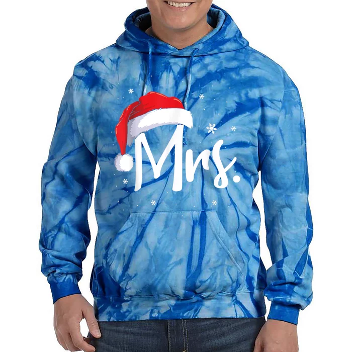 Mr And Mrs Claus Couples Matching Christmas Pajamas Santa Cool Gift Tie Dye Hoodie